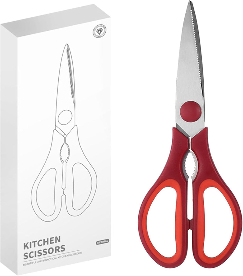 Kitchen Shears, Heavy Duty Cooking Scissors, Dishwasher Safe, Stainless Steel Sharp Utility Shears for Herbs, Poultry, Chicken, Meat