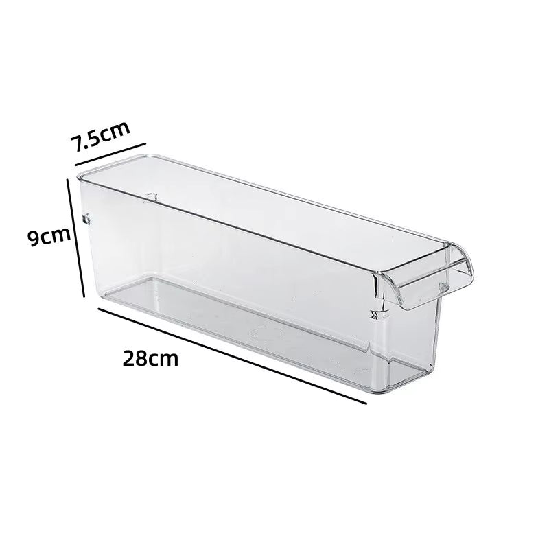 Refrigerator Organizer Bin Fridge Egg Storage Box Clear Fridge Organizer Containers Freezer Pantry Cabinet Kitchen Organizer