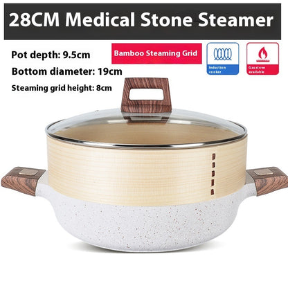 Household Rice Stone Large Capacity Stainless Steel Soup Pot