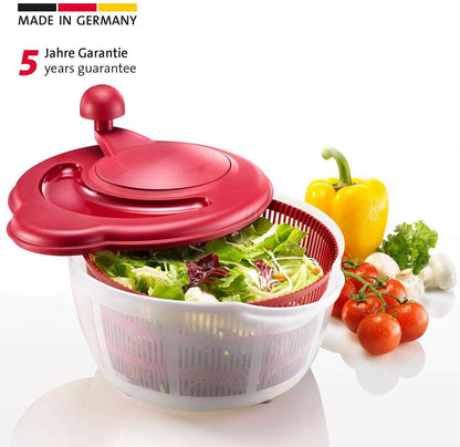 Germany Vegetable and Salad Spinner with Pouring Spout (Red)