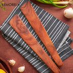 1PCS Teak Wood Tableware Spatulas Kitchen Gadgets Triangular Cooking Spatula Portable Outdoor Camping Utensils Scraper