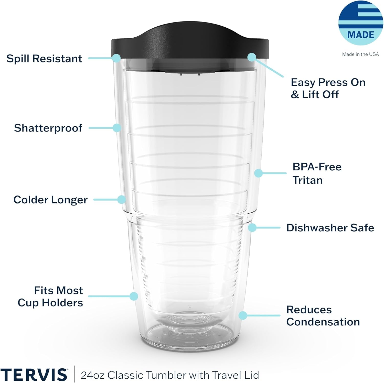 Fiesta Thanksgiving Butterscotch Fall Leaves Made in USA Double Walled Insulated Tumbler Travel Cup Keeps Drinks Cold & Hot, 24Oz, Lidded