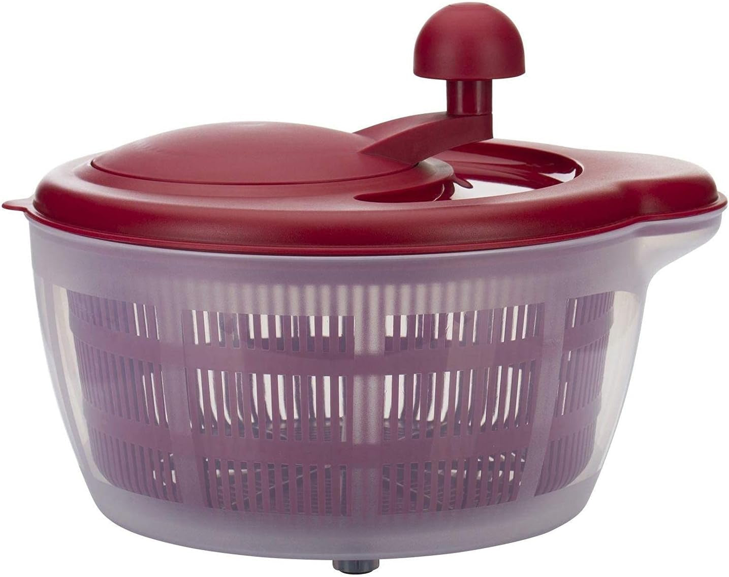 Germany Vegetable and Salad Spinner with Pouring Spout (Red)