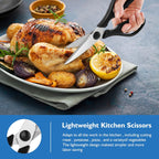 Kitchen Shears, Heavy Duty Cooking Scissors, Dishwasher Safe, Stainless Steel Sharp Utility Shears for Herbs, Poultry, Chicken, Meat