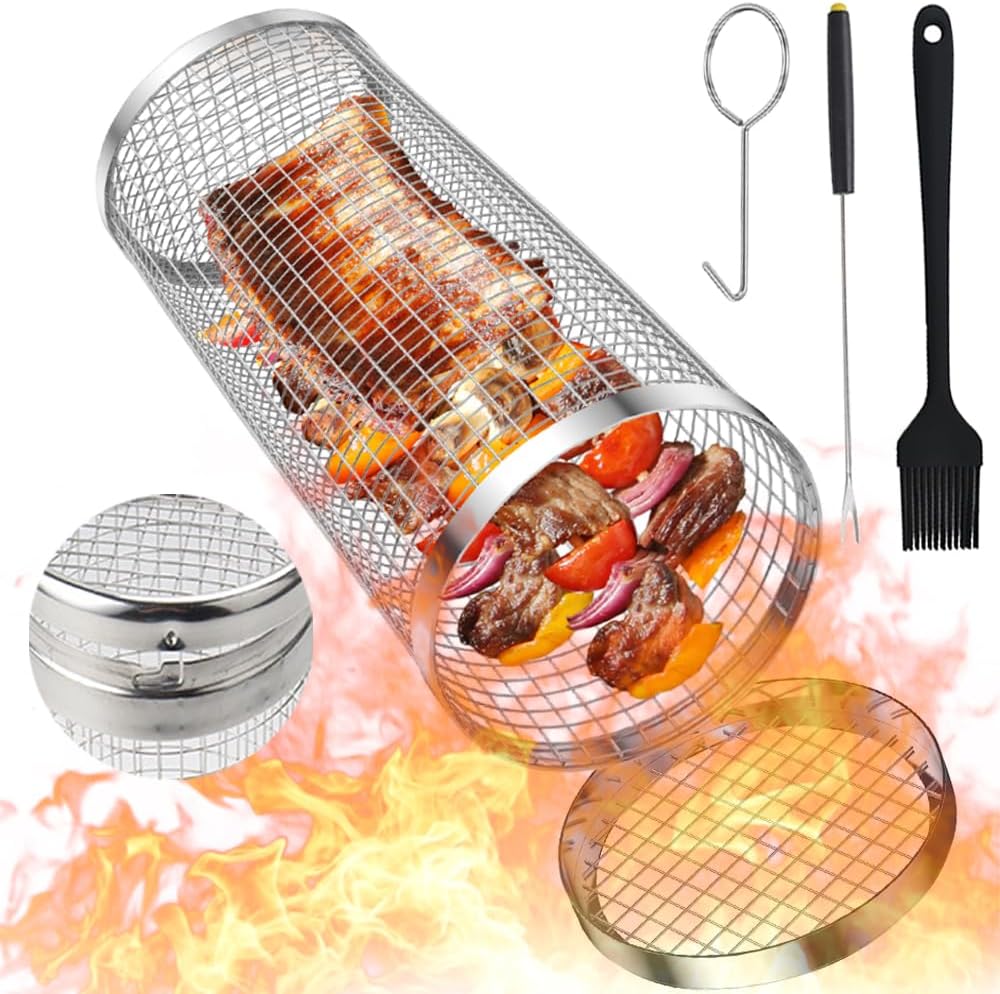 Rolling Grilling Basket