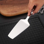 Cake Server, Buygo Pie Server Stainless Steel Pizza Spatula with Mirror Polish, 10.31 Inch Long, Silver