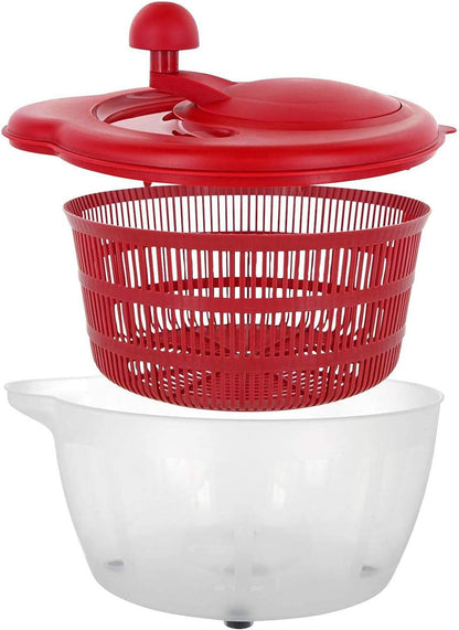 Germany Vegetable and Salad Spinner with Pouring Spout (Red)