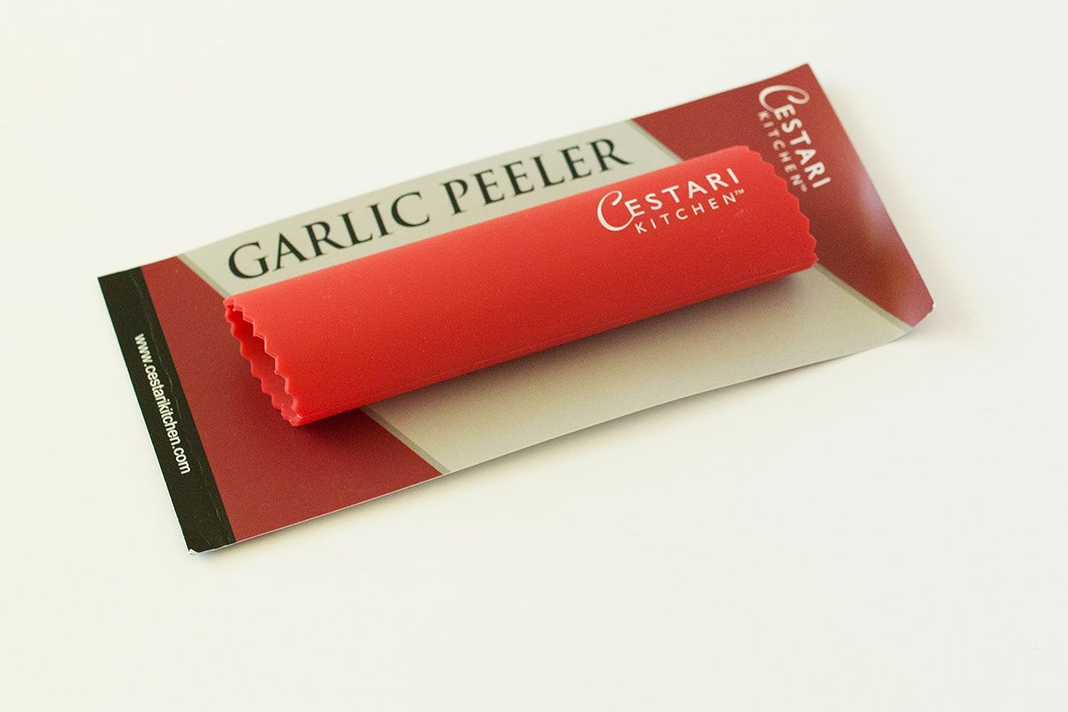 Silicone Garlic Peeler Roller – Garlic Skin Remover Tube – Easy to Use, Bpa-Free, Odor-Resistant – Dishwasher Safe Kitchen Tool – Red
