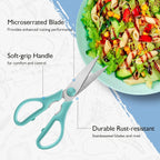 Kitchen Shears, Heavy Duty Cooking Scissors, Dishwasher Safe, Stainless Steel Sharp Utility Shears for Herbs, Poultry, Chicken, Meat