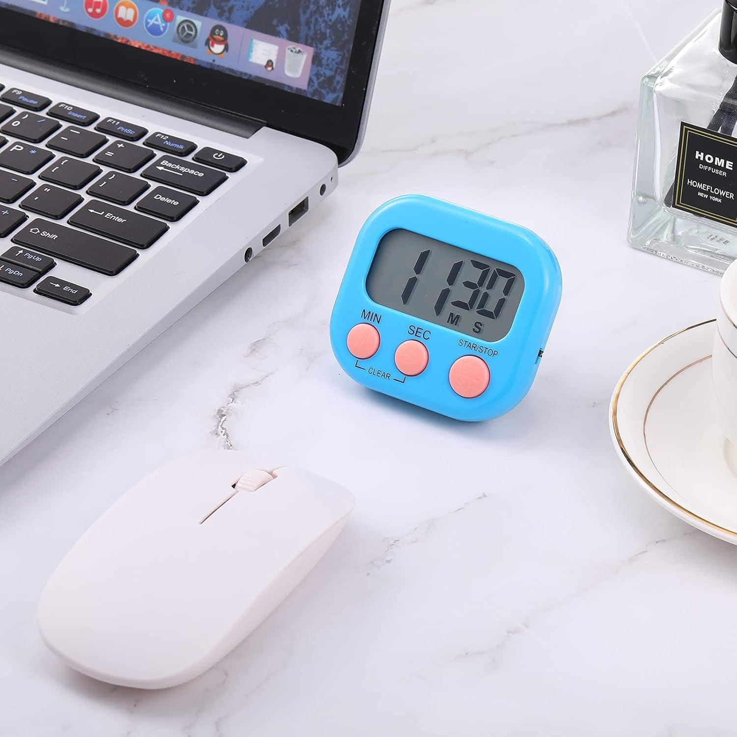 Large Classroom Timers Stopwatch Magnetic Kitchen Digital Timer Electronic Countdown Multi Function Loud Alarm Stopwatch for Cooking Sports Game Study Work Exercise Oven(6 Colors,6 Pieces)