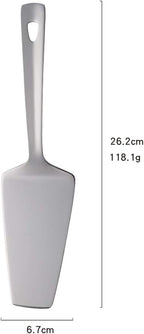 Cake Server, Buygo Pie Server Stainless Steel Pizza Spatula with Mirror Polish, 10.31 Inch Long, Silver