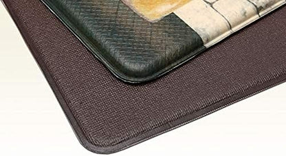 Artistic Beautiful anti Fatigue Kitchen Unique Floor Mats - Pain Relief Padded Mats in Front of Sink - Memory Foam 47" X 17.5" X 10Mm Picasso Wine