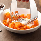 Dough Blender, Top Professional Pastry Cutter, Heavy Duty Baking Tool with Stainless Steel Blades, Medium Size, Red